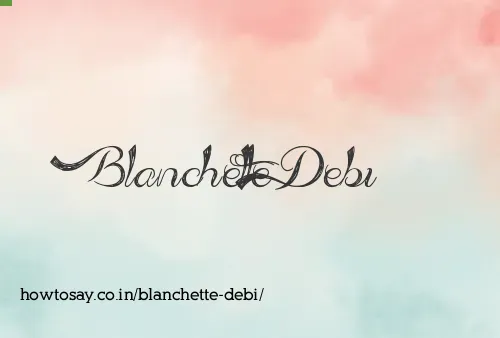 Blanchette Debi