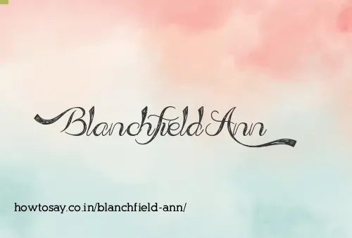 Blanchfield Ann