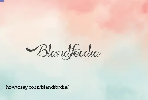 Blandfordia
