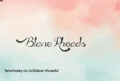 Blane Rhoads