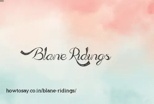 Blane Ridings
