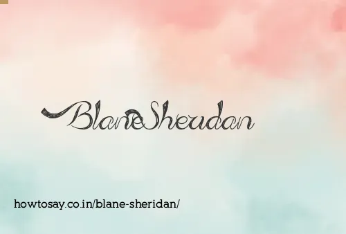 Blane Sheridan