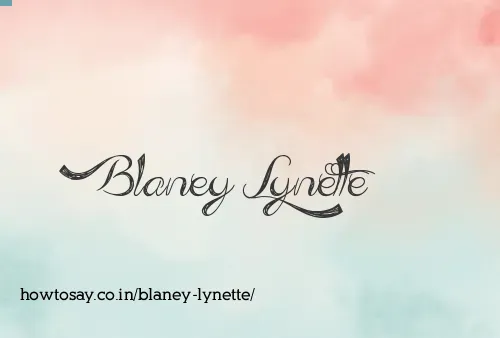 Blaney Lynette