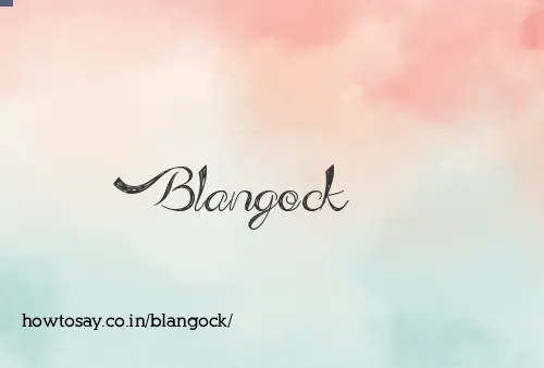 Blangock