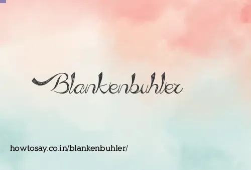 Blankenbuhler