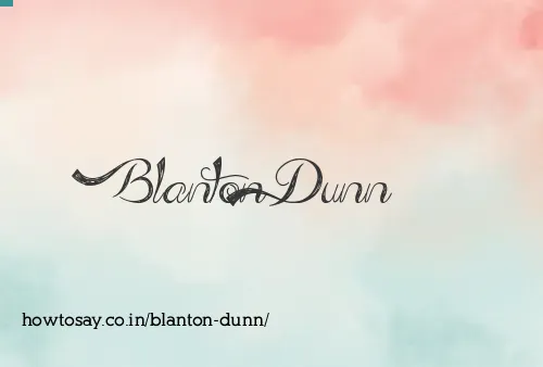 Blanton Dunn