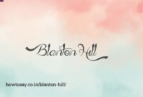 Blanton Hill