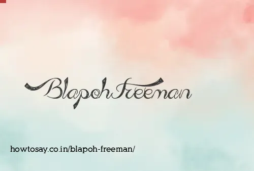 Blapoh Freeman
