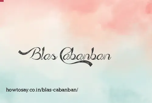 Blas Cabanban