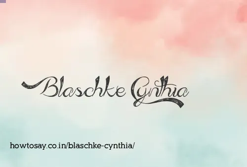 Blaschke Cynthia