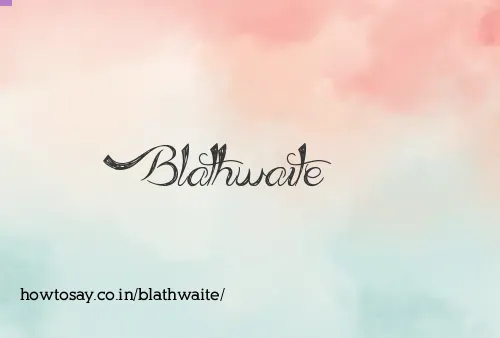 Blathwaite
