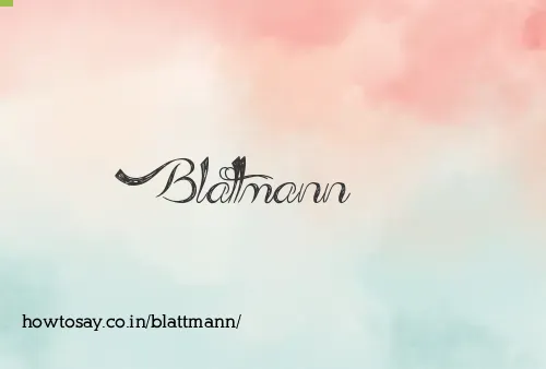 Blattmann