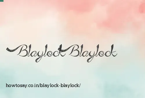 Blaylock Blaylock