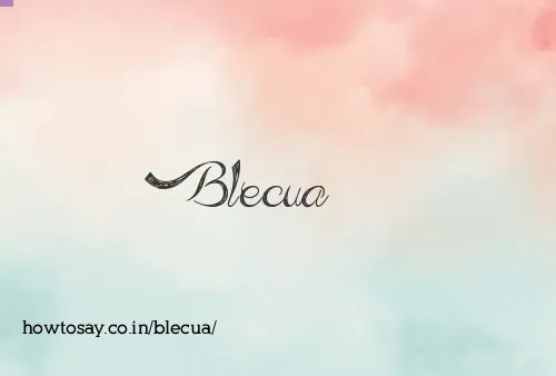 Blecua
