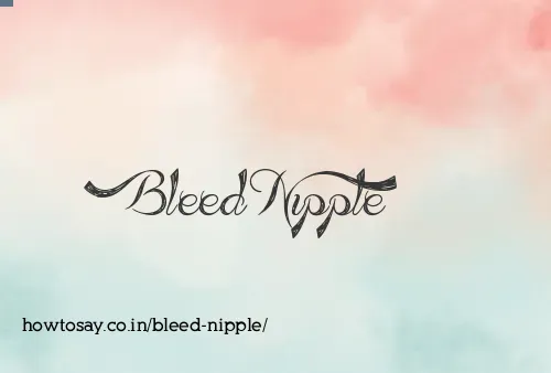 Bleed Nipple