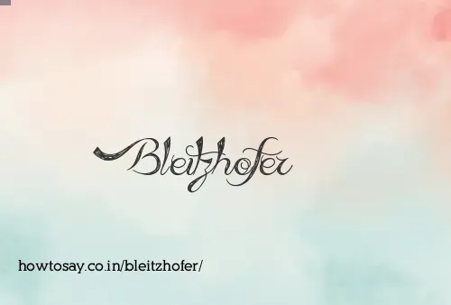 Bleitzhofer