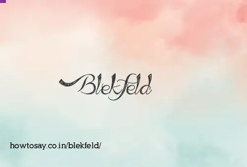 Blekfeld