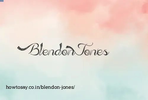 Blendon Jones