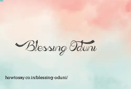 Blessing Oduni