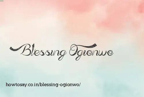 Blessing Ogionwo