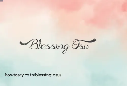 Blessing Osu