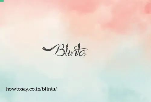 Blinta