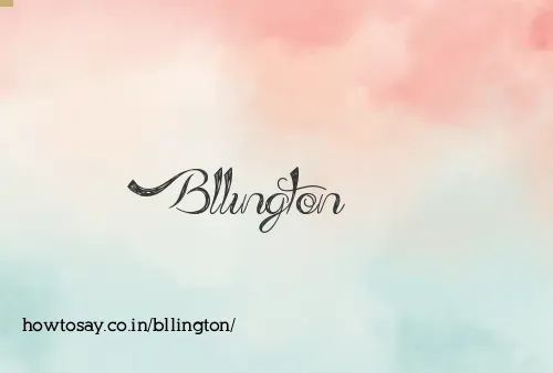Bllington
