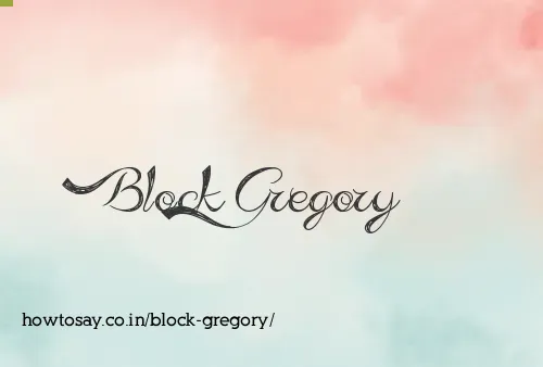 Block Gregory