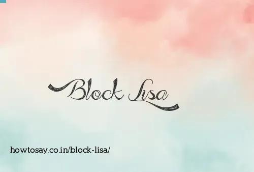 Block Lisa