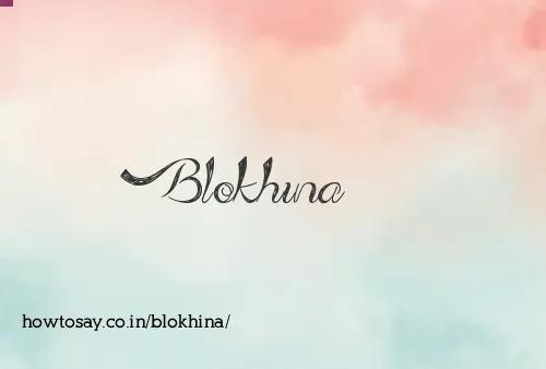 Blokhina