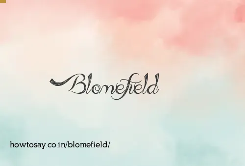 Blomefield
