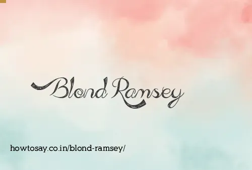 Blond Ramsey