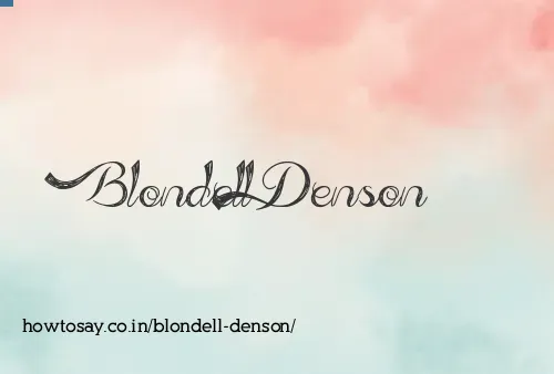 Blondell Denson