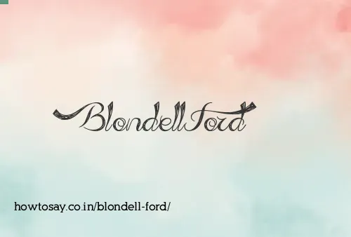 Blondell Ford