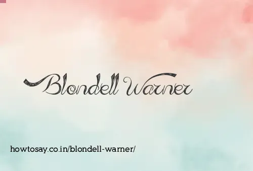 Blondell Warner