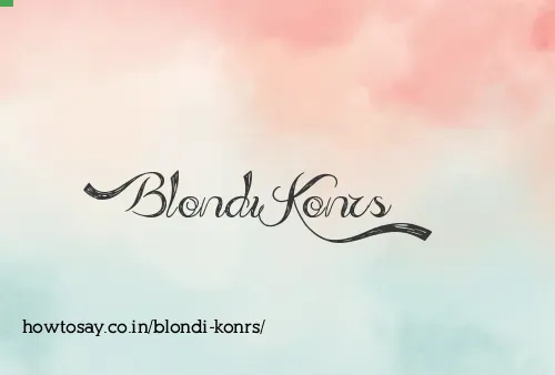 Blondi Konrs