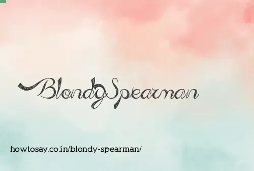 Blondy Spearman