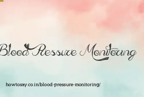 Blood Pressure Monitoring