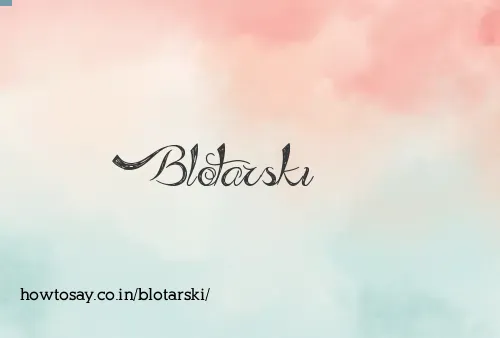 Blotarski