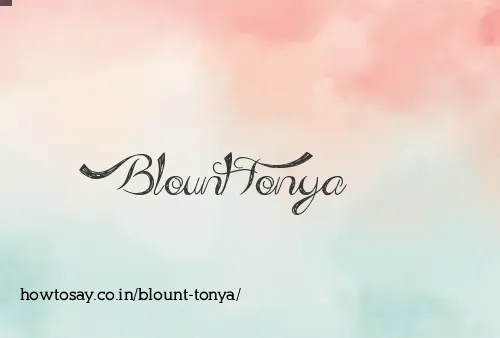 Blount Tonya