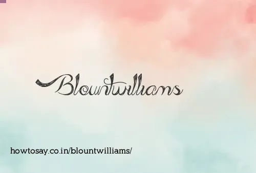Blountwilliams