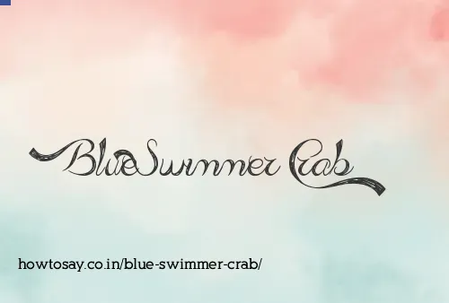 Blue Swimmer Crab