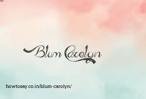 Blum Carolyn