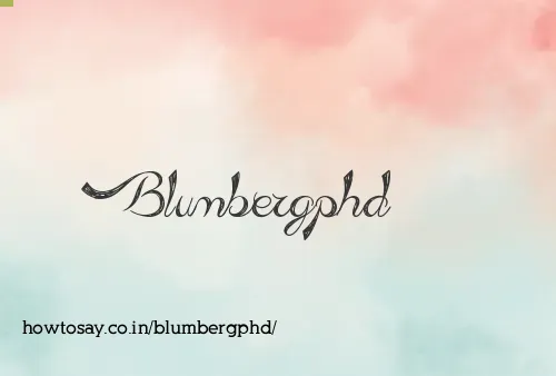Blumbergphd