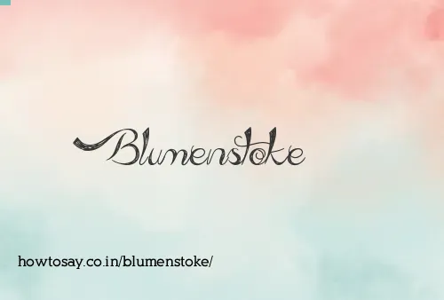 Blumenstoke