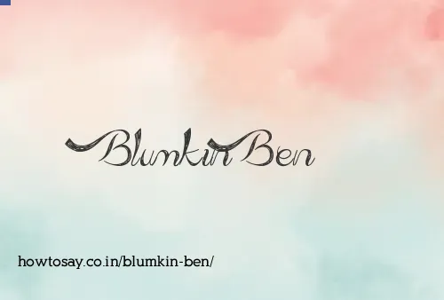 Blumkin Ben