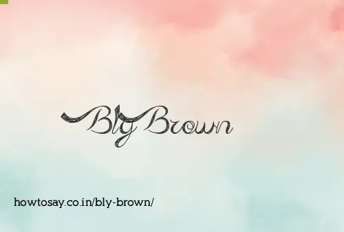 Bly Brown