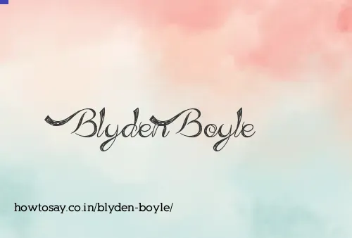 Blyden Boyle