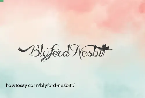 Blyford Nesbitt