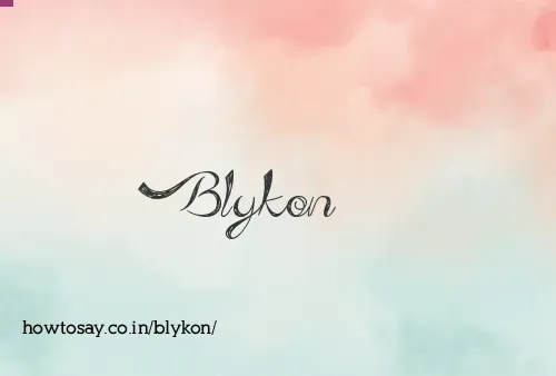 Blykon
